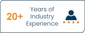 20 Yeas of Industry Experience